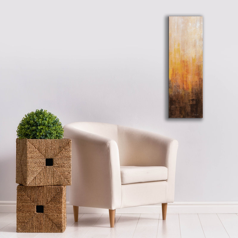 «Lava 1» par Silvia Vassileva, art mural sur toile, H 36 po x l 12 po x P 0,75 po