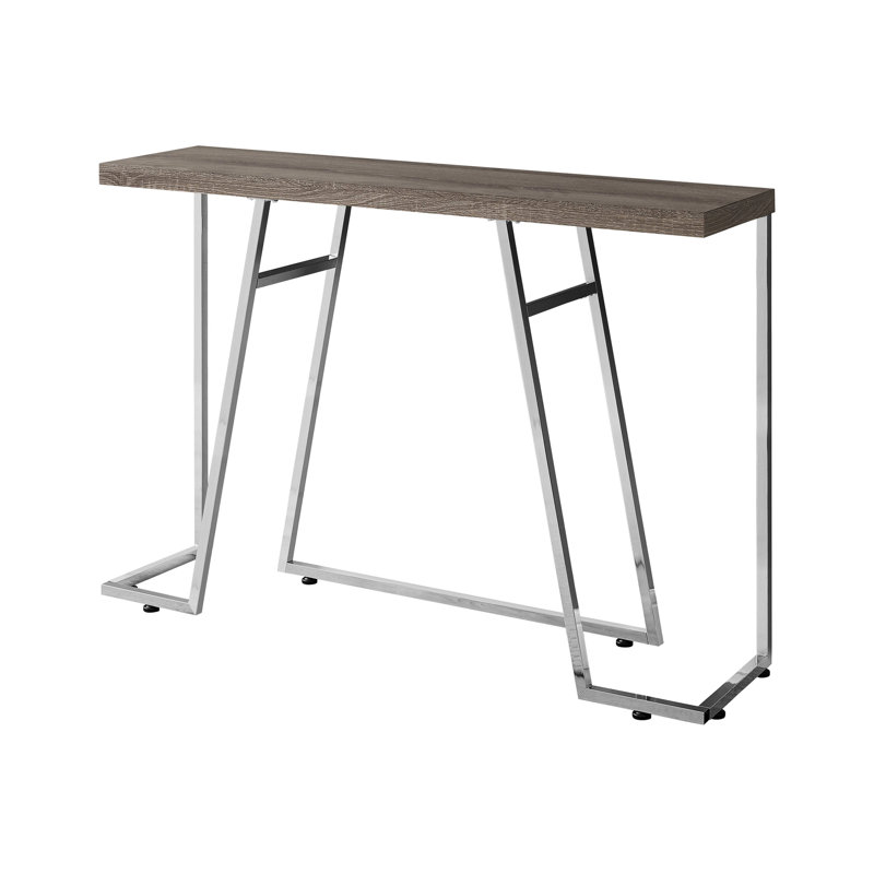 Table d'appoint de salle de bain polyvalente avec plateau en stratifié brun