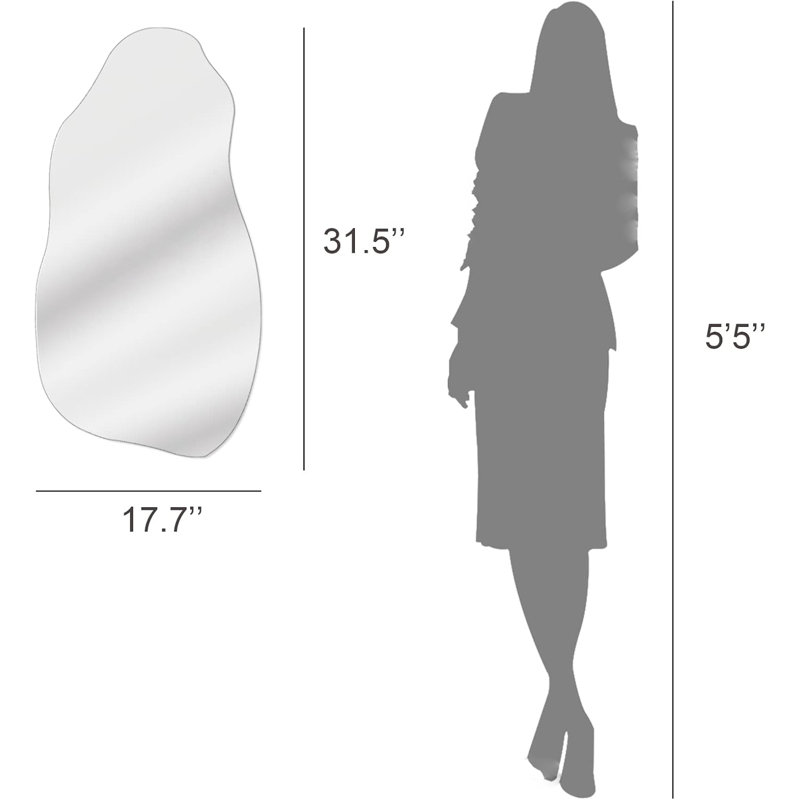 Irregular Asymmetric Wall Mirror