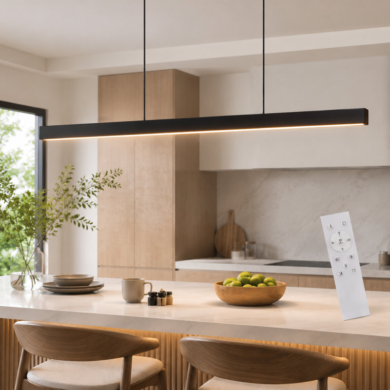 1 - Light Linear LED Dimmable Kitchen Island Pendant