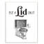 «Put A Lid On It Bathroom Bathroom Word Design», art textuel-872726761-872726763