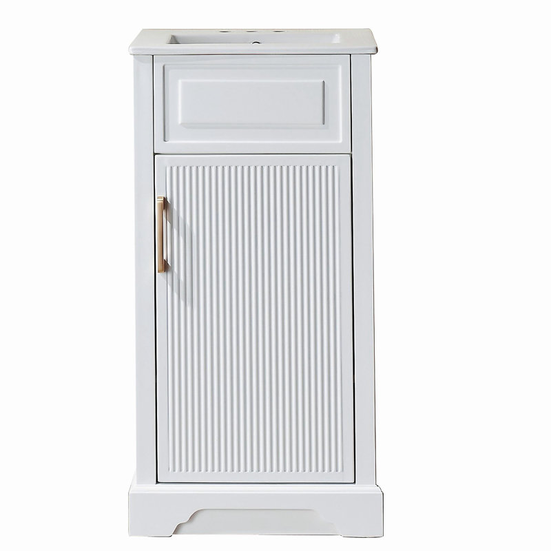 Ensemble de meuble-lavabo simple autoportant 18 po avec plateau 18 po
