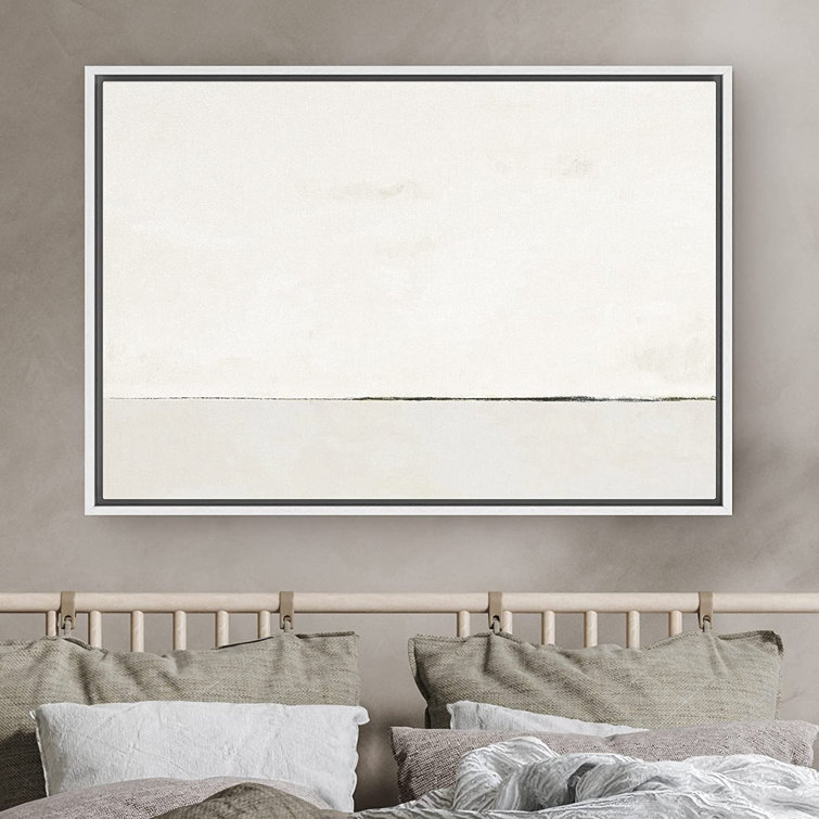 Large Wall Art, Gray Silver Abstract Print on Canvas, Minimalist Painting,  READY TO HANG