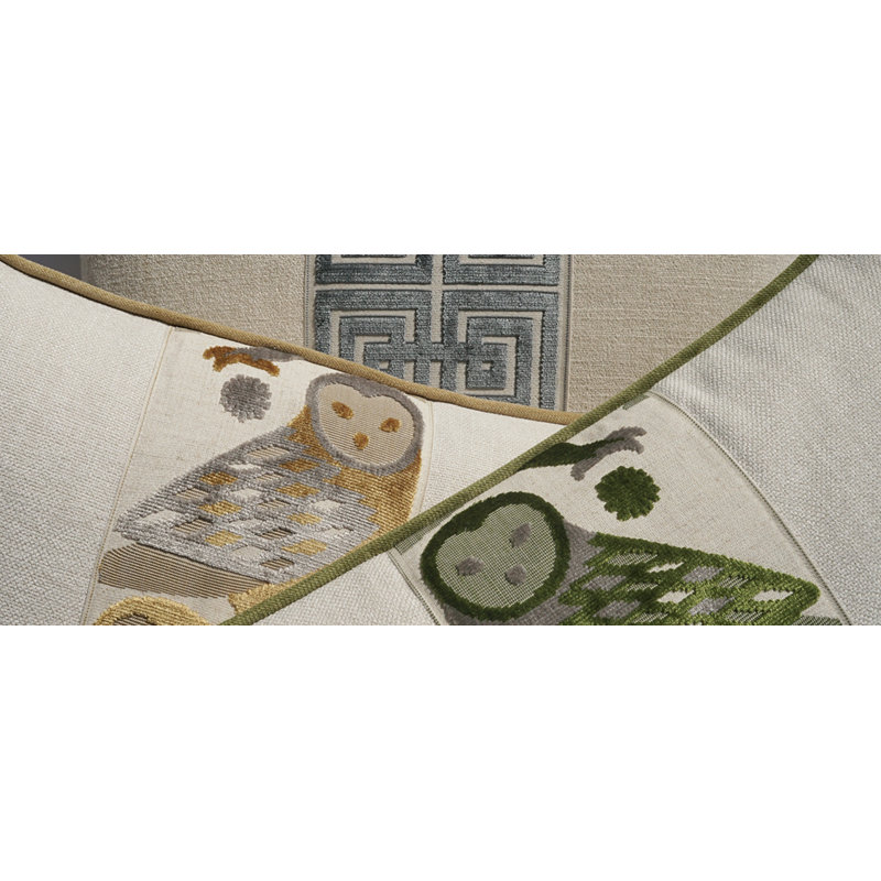 Otus Square Pillow Cover & Insert, Kiwi, Square 22"