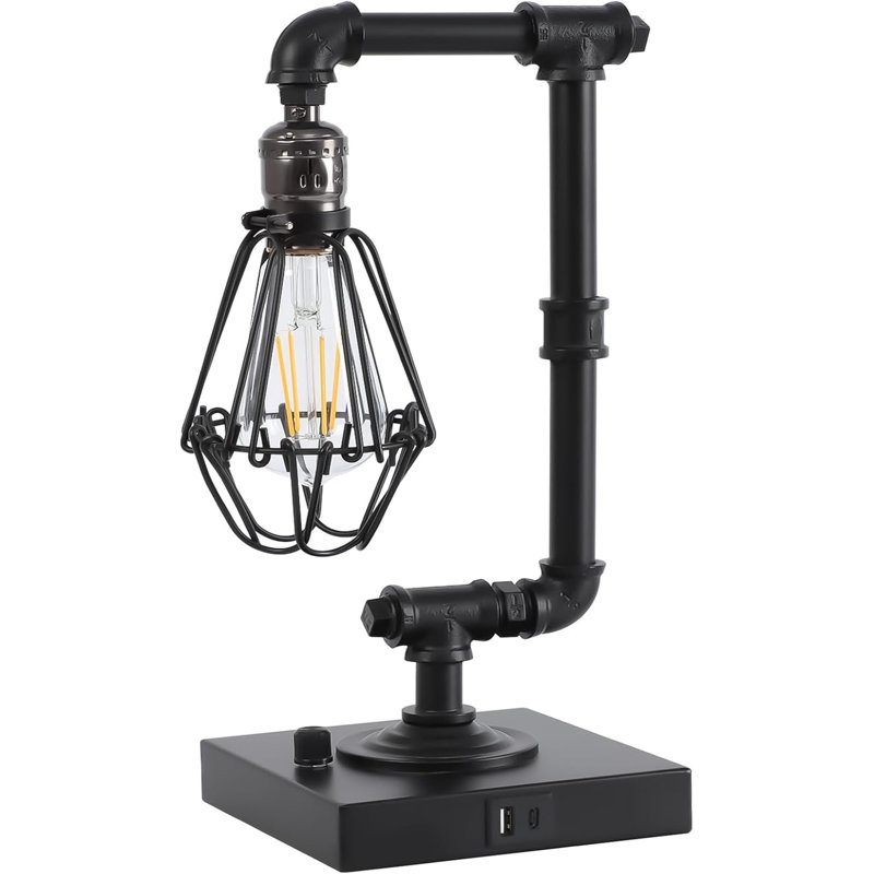 Lampe de bureau à tube Edison Steampunk