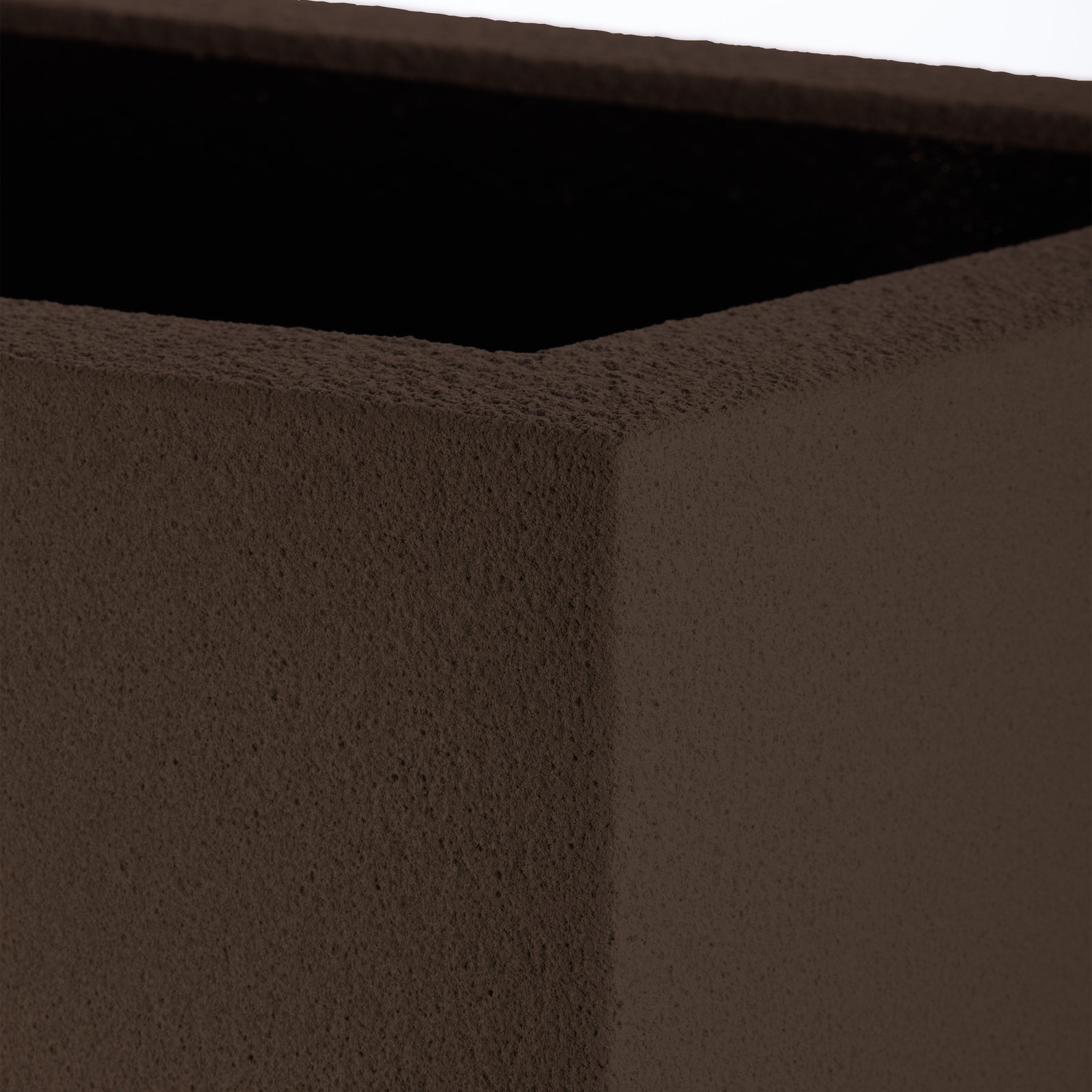 Gita Planter Box, Chocolate Brown, 19" H x 46" W x 17" D