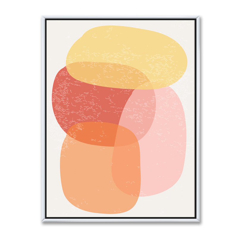 «Minimal Elementary and Geometric Compostions XIX», impression d'art mural moderne, Toile blanche encadrée