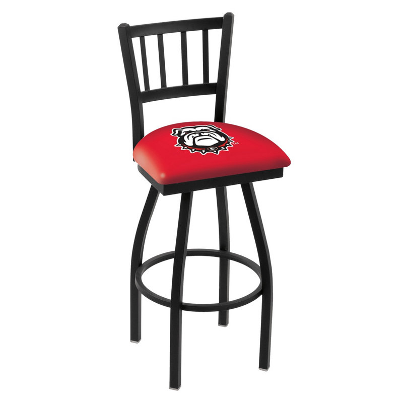 NCAA Swivel 25" Counter Stool, Georgia Bulldogs- Dog, 25" Height