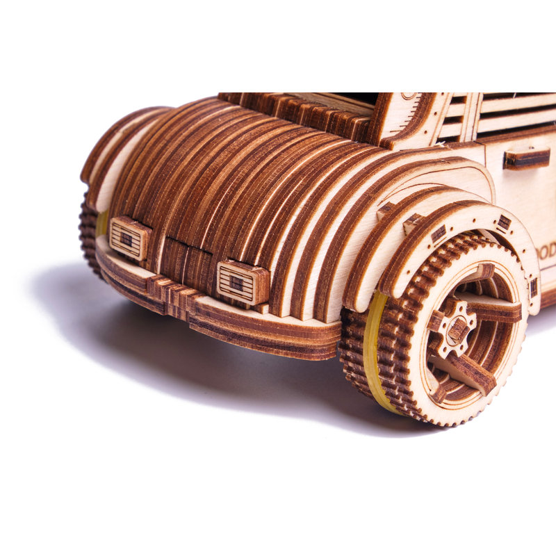 Casse-tête en bois, voiture apocalyptique