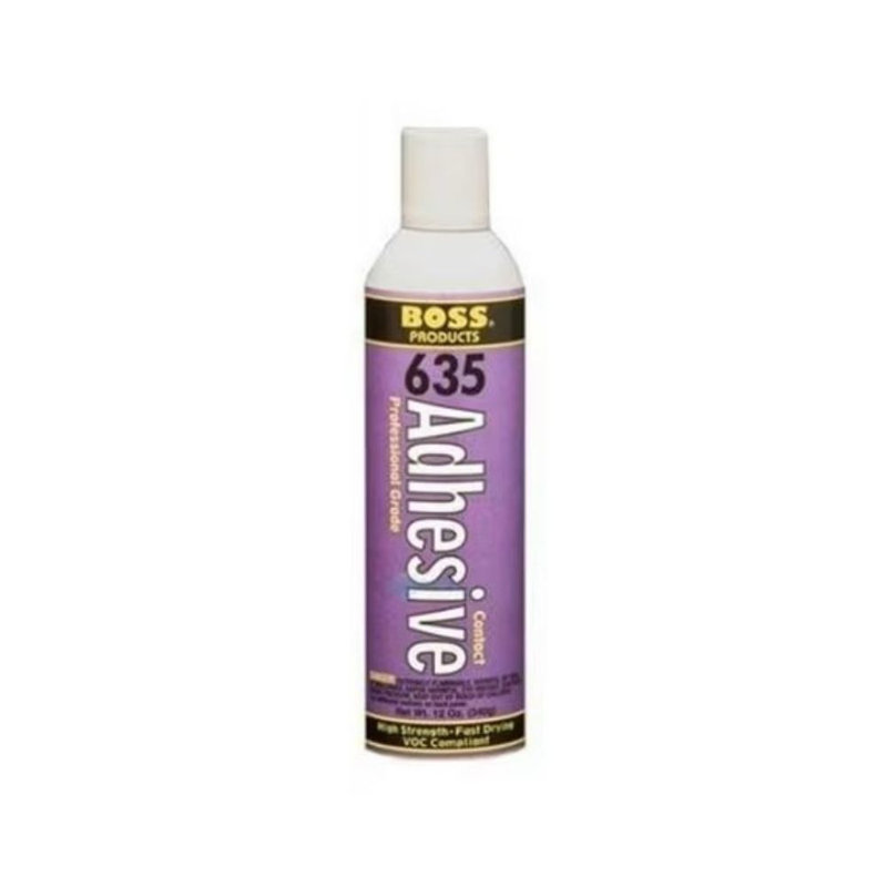 Tile Doctor Boss 635c Contact/Spray Adhesive FETI1041, All-Purpose Spray-On Craft/Fabric/Wood Glue with Sprayer Valve for Control, Spray Glue Bonds Paper, Metal, Rubber, Insulation, and More