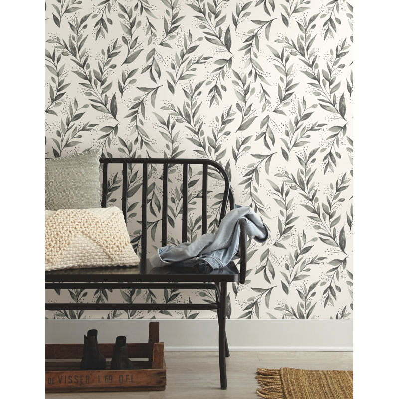 Papier peint adhésif Magnolia Home Branch, gris