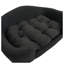 Cadre de lit pour chien surélevé en tissu pour petits chiens (11 à 25 lb), lit pour animal gris foncé avec pieds en caoutchouc