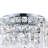 14'' 4-Light Flush Mount with Chrome Finish For Bedroom, Hallway, Entryway – E12 LED Compatible – Crystal Drum Shade for Low Ceilings-1814098884