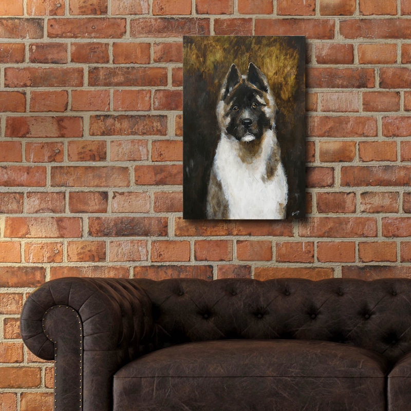«American Akita» par Solveiga, H 24 po x l 16 po x P 0,2 po