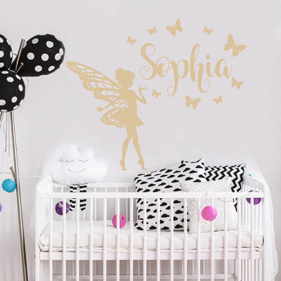 Décalcomanie murale chambre de bébé papillon