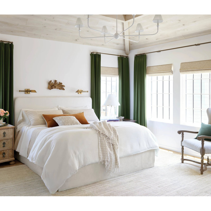 Faye Linen Duvet Cover, Full/Queen Duvet Cover, Dove White