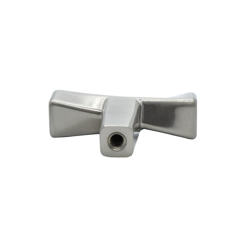 Twist Bar Knob, Satin Nickel