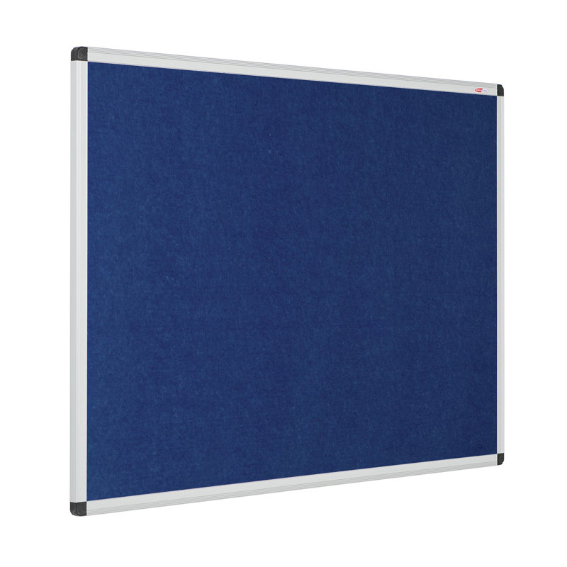 Aluminium Framed Resist-a-Flame Bulletin Board, Blue, 120cm H x 120cm W