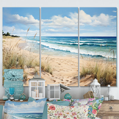 " French Normandy Coastal Serenity II " 3 - Pieces