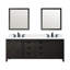 Ensemble de meuble-lavabo double 84 po avec miroir Marsyas-113388169-113388196