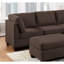 Coin de salon noir couleur café avec tissu semblable au lin, structure en bois, pieds en tissu-1848063877