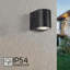 Avont Black 8cm H Integrated LED Outdoor Flush Mount