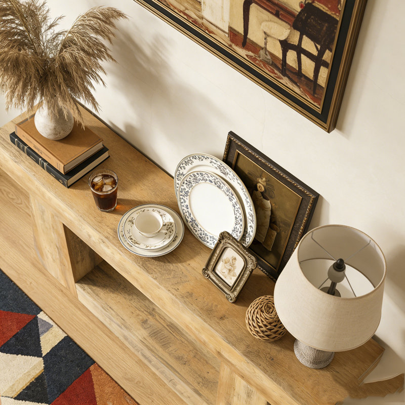 Table console en bois