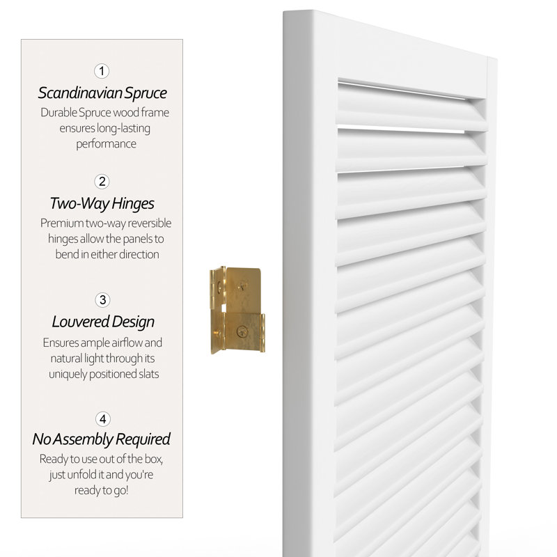 Cloison pliante Sanson, 3, Blanc