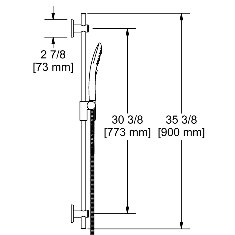 2.0 GPM Multi Function Handheld Shower Head, Chrome