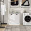 Armoire de trieur de linge à deux compartiments inclinable