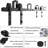 LAZ Sliding Double Bypass Double Door Barn Door Hardware Kit-49602862