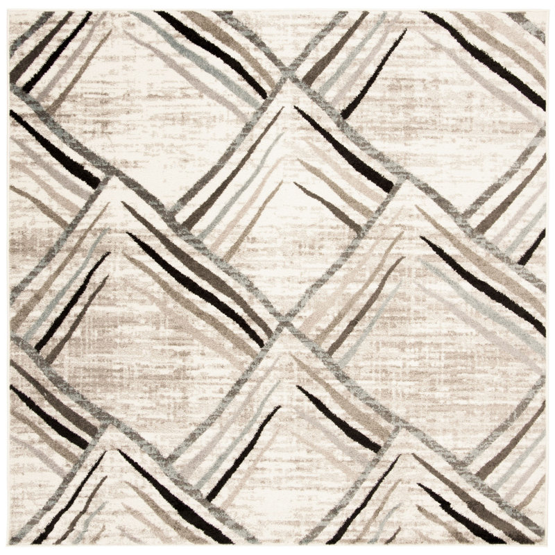 Whitinsville Performance Geometric Rug, Square 6'7"