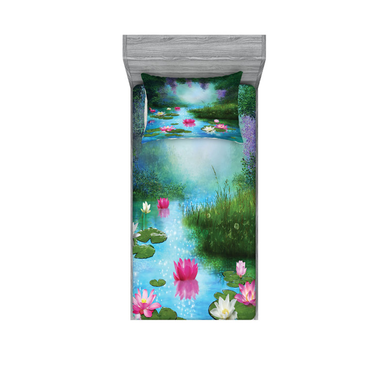 Ensemble de draps et taies décoratives Ambesonne, Twin Sheet Set + 1 Fitted Sheet + 2 Pillowcases