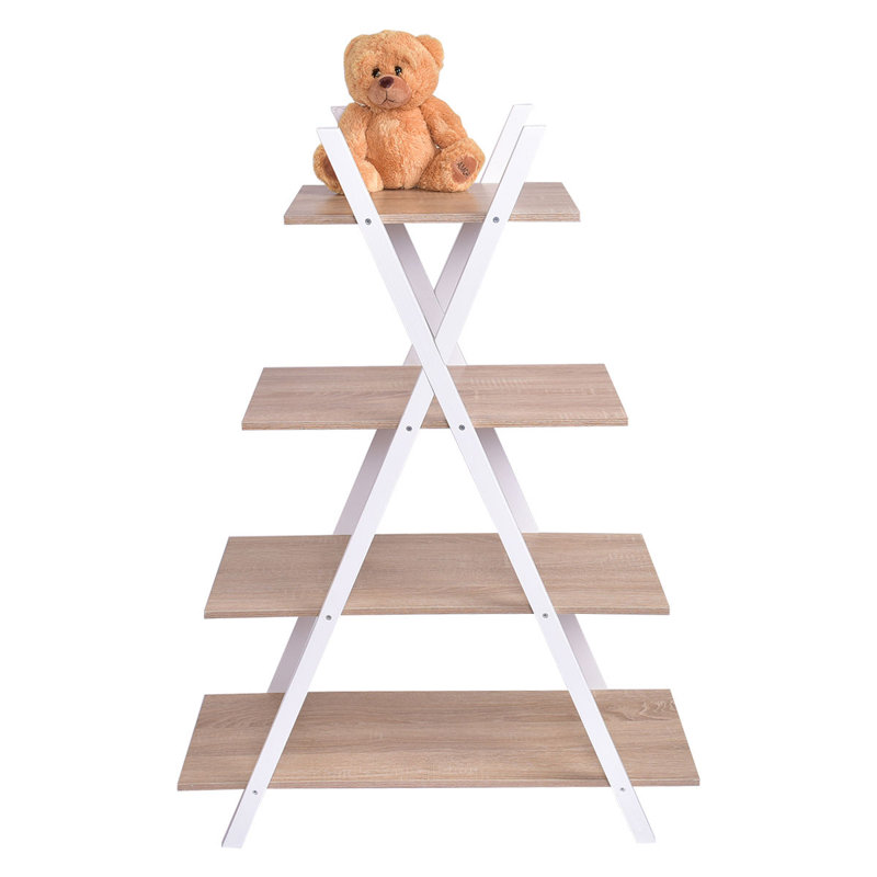 Lopez X-Shape 4-Tier Display Shelf