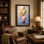 Art mural empilé sur fond de pastel-44439805