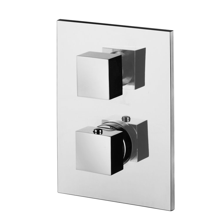 Level LEQ Complete Concealed Thermostatic Faucet Trim with 2-Outlet Diverter