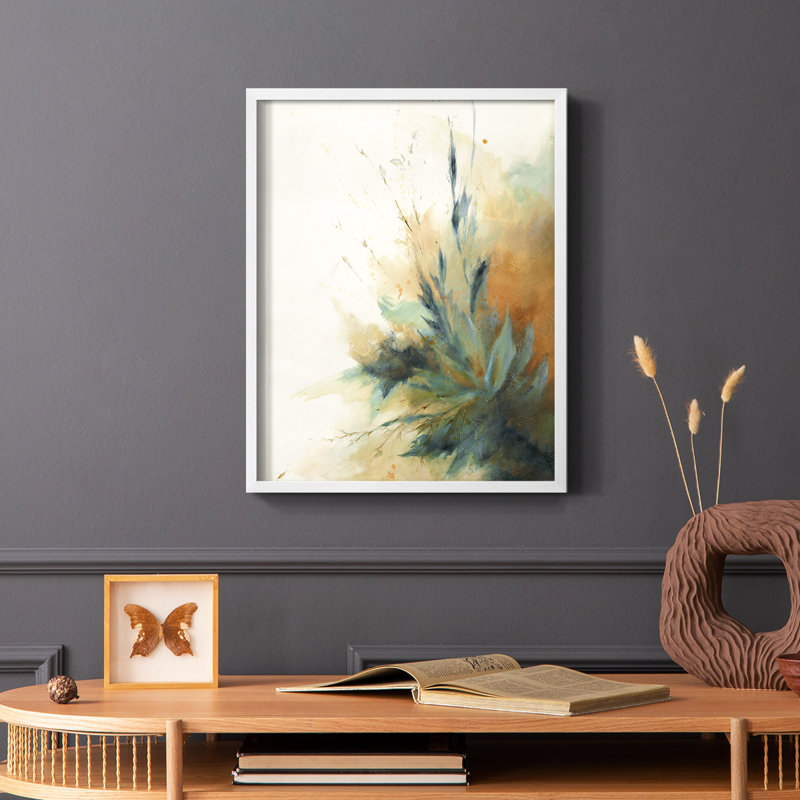 «Desert Song II», reproduction encadrée - bois massif, H 20 po x l 16 po, Blanc