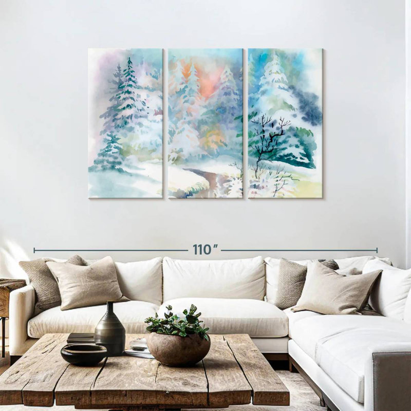 Alvord Fantasy Winter Landscape, 48" H x 74" W