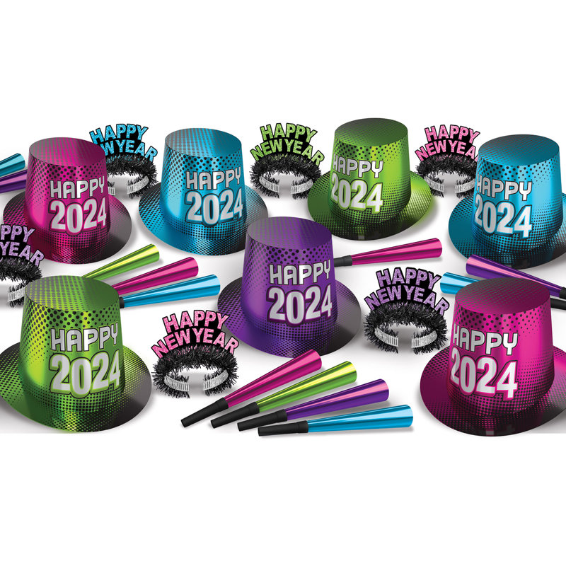 Nouvel An «2024» pour 50, Multicolore