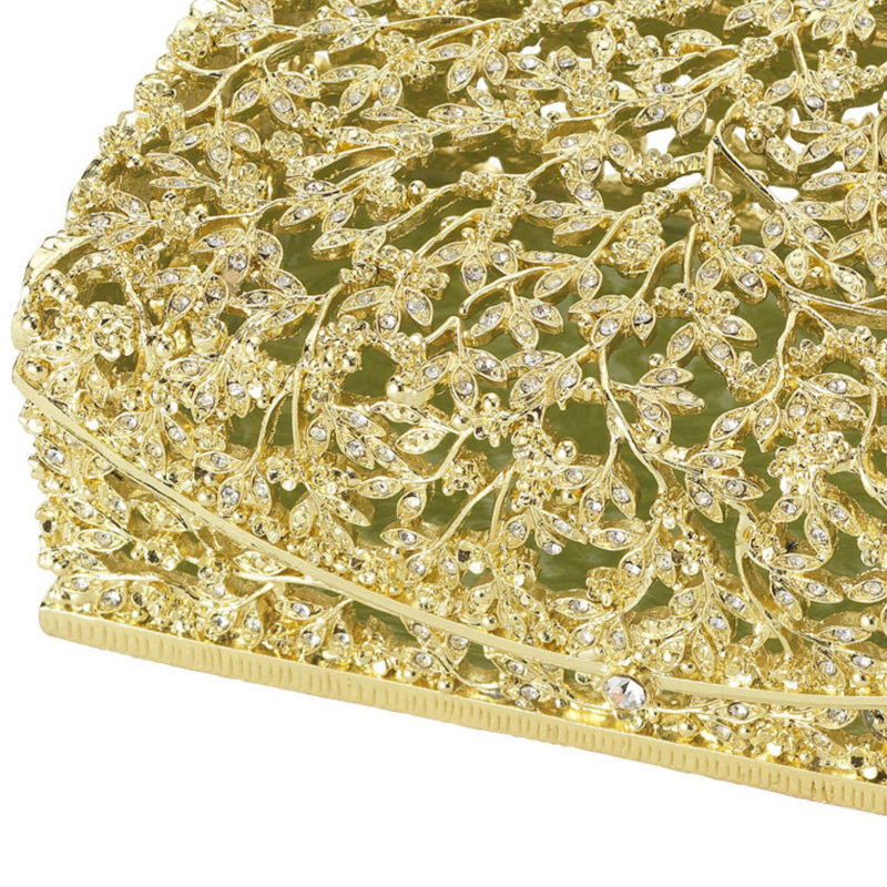 Isadora Decorative Box, Gold