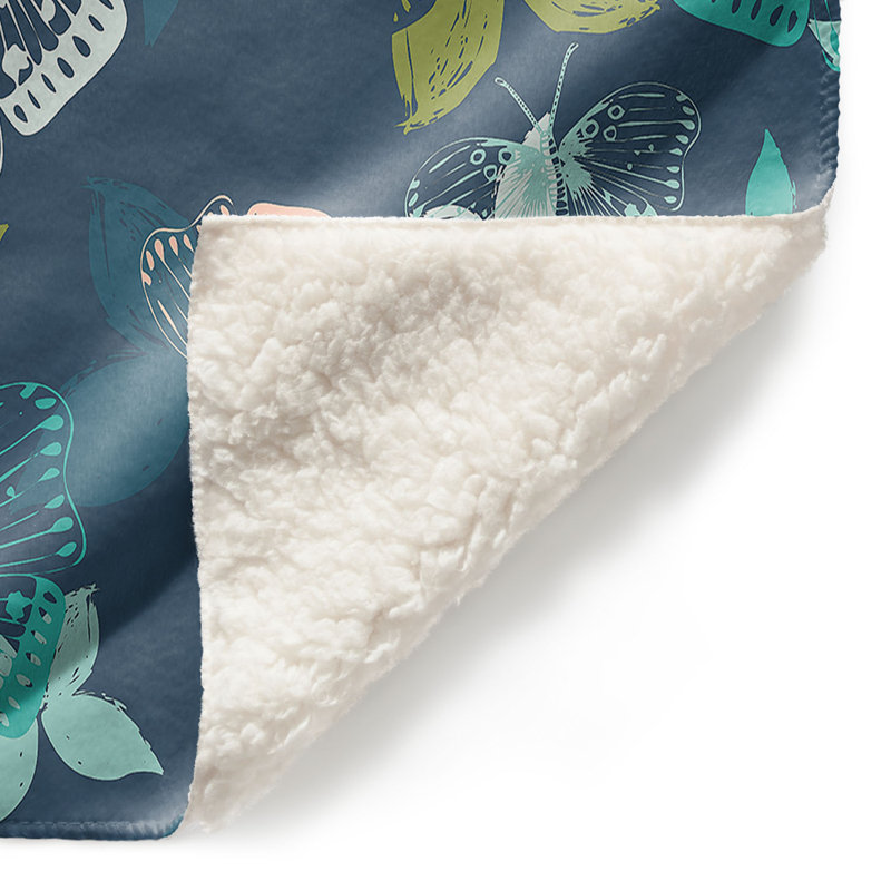  Couverture à papillons, 68 po x 80 po