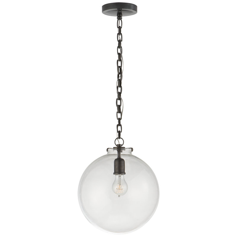 Thomas O'Brien Katie Globe Pendant, Bronze, Clear