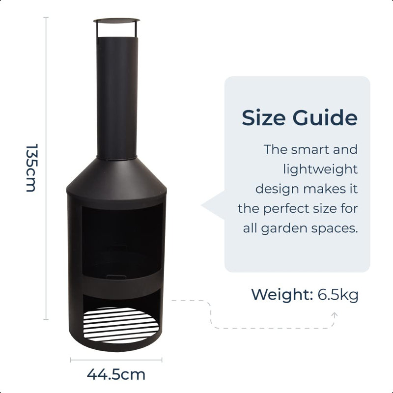 Robersonville Column Wood Burning Smokeless Chimnea
