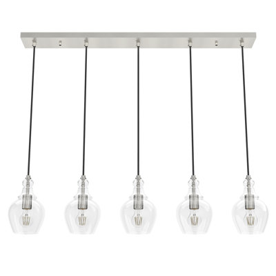 Maple Park 5 Light Linear Cluster Pendant