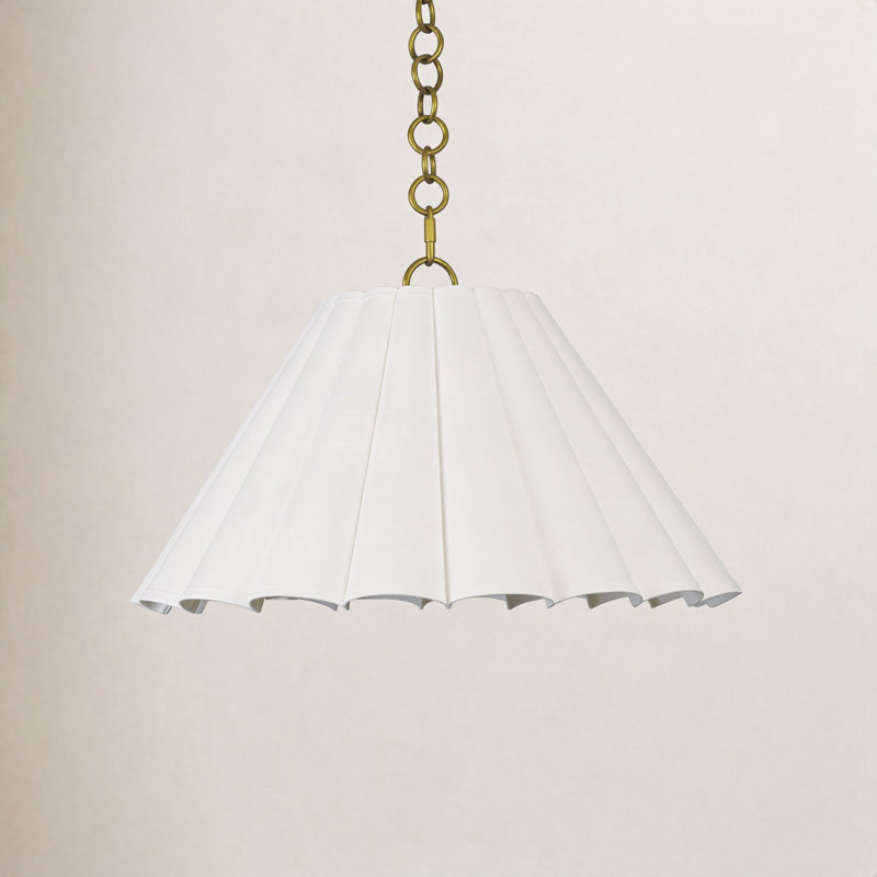 Allison Pendant Large (Natural Brass), Natural Brass