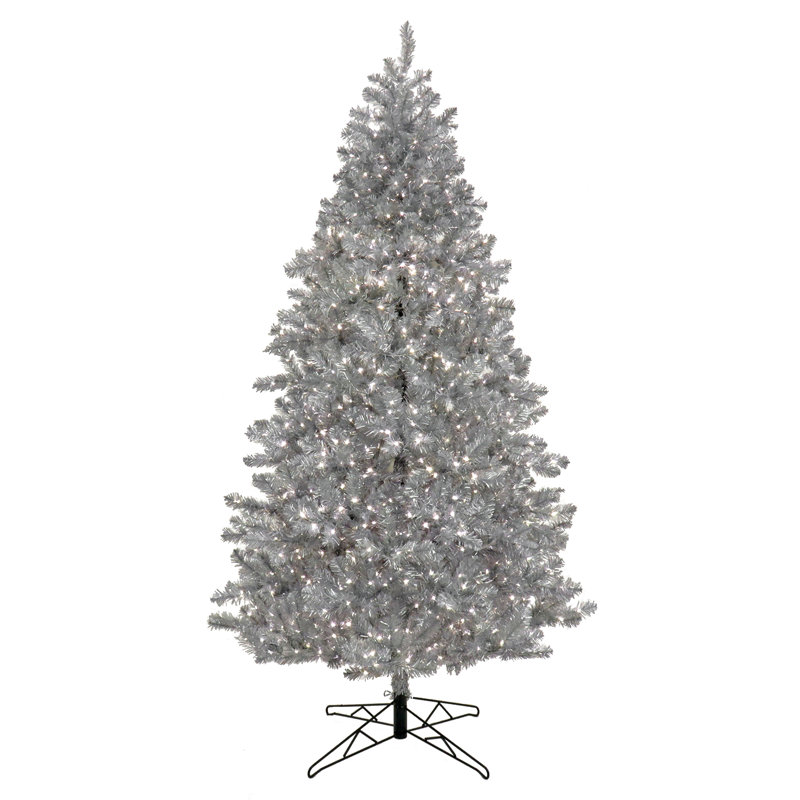 Arbre de Noël argenté 7,5 pi