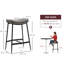 Hallettsville Upholstered Counter Stool with Metal Frame-1089292458