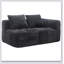 Canapé confortable en chenille pour la détente et le style dans n'importe quelle pièce, parfait pour une détente confortable et un décor élégant.-111366593