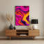 Art abstrait abstrait en métal rose 27-1596356203