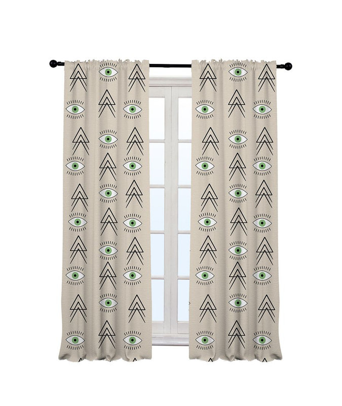Ania Semi Sheer Curtain, 140cm Width x 350cm Drop, Ecru